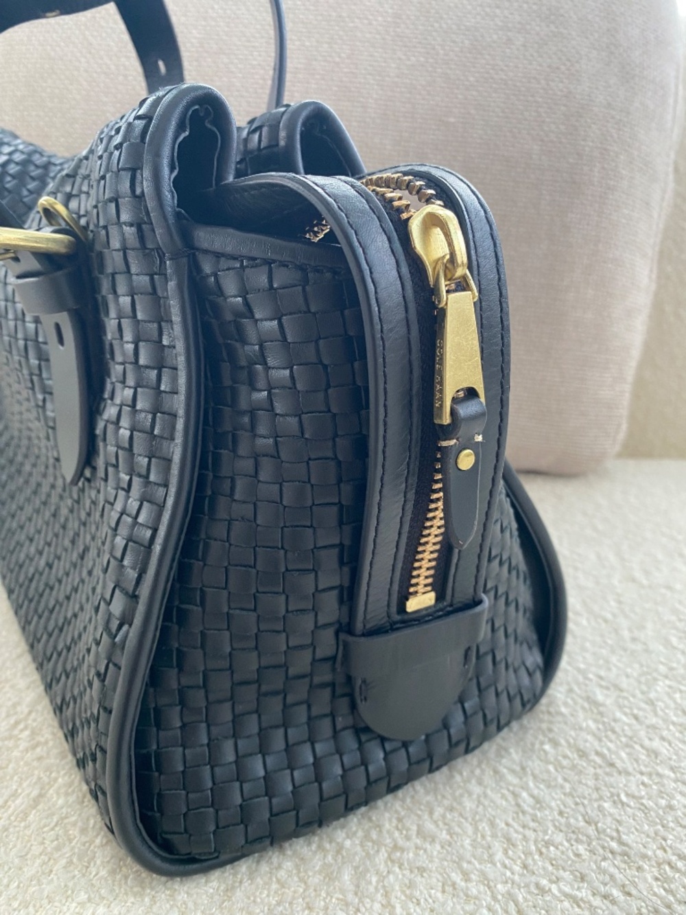 Cole Haan woven leather bag - Picture 7 of 9